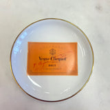 CIRCLE GOLD RIM ORANGE VEUVE CLICQUOT TRAY