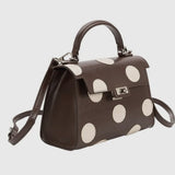 Brown Polka Dot Recycled Vegan Purse