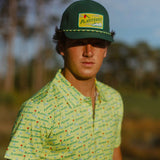 Plastered Green Patch Hat