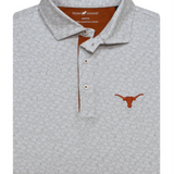 HL - Texas Longhorns White State Inspired Jigsaw TX Flag Polo