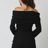 Black Rubi Knit Mini Dress