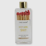 HOT GIRL SHIT GLASS BOTTLE MATCHES