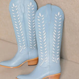 LUCIA BLUE WESTERN BOOTS MIIM (size 6 left)