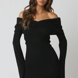 Black Rubi Knit Mini Dress