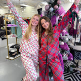 CANDY CANE STRIPE SATIN PAJAMA SET