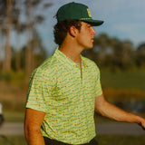 Plastered Green Patch Hat