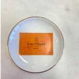 CIRCLE GOLD RIM ORANGE VEUVE CLICQUOT TRAY