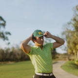 Plastered Green Patch Hat