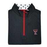 HL- BLACK TTU LOGO QUARTER ZIP