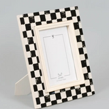 9" x 11" CHECKERED WOOD PHOTO FRAME