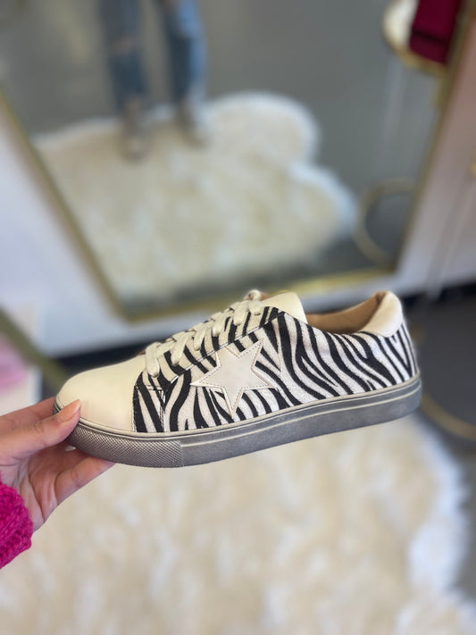 Zebra Print Sneakers