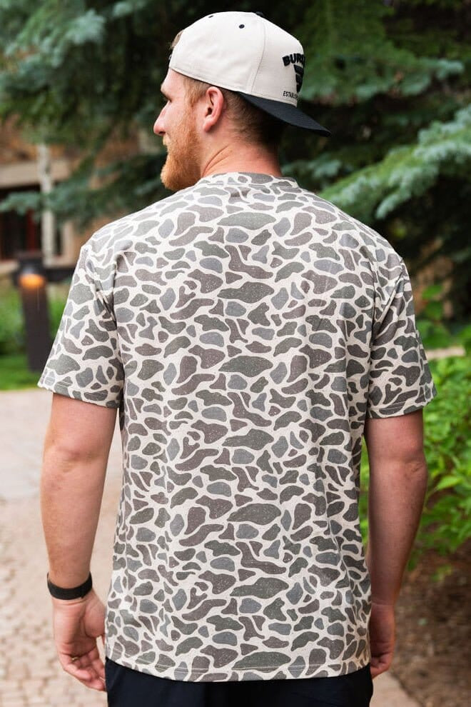 Classic Deer Camo - SS Burlebo Outdoors Pocket Tee