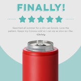 SWIG RED SKINNY CAN COOLER 12oz