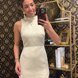 Cream / Gold Zoey Mini Dress
