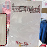 TEXAS TECH CAMPUS SKYLINE NOTEPAD
