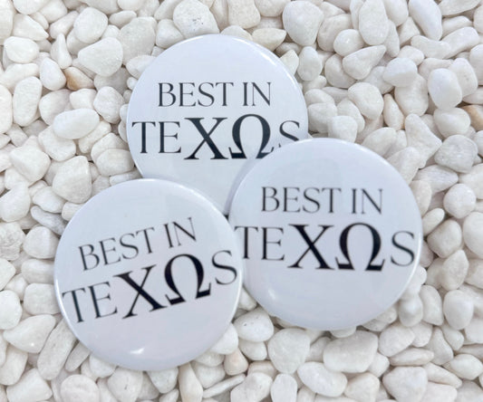 BEST IN CHI OMEGA  BUTTON