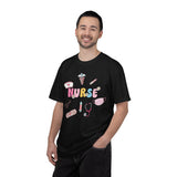 Nurse Cute Icons T-Shirt | Pastel Medical Graphic Tee for Nurses
