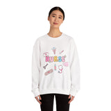 Nurse Medical Icons Crewneck Sweatshirt – Cute Nurse Graphic Pullover