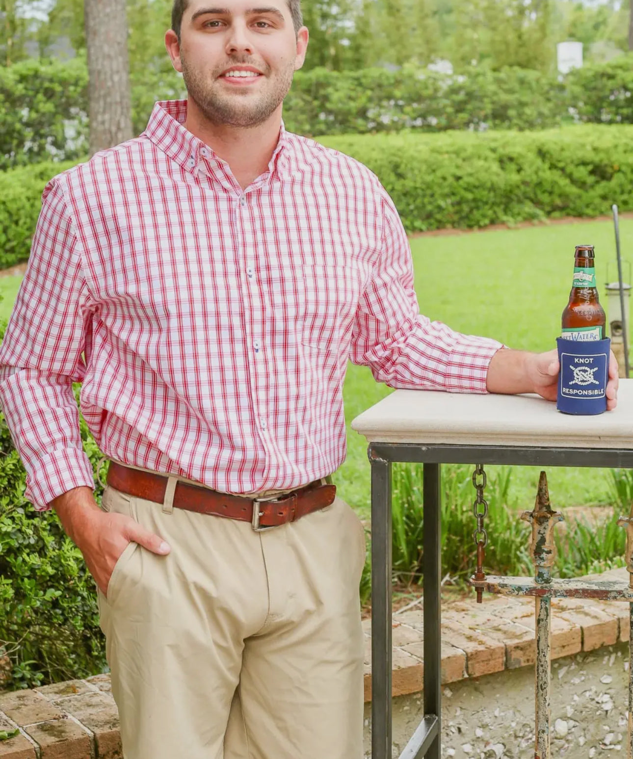 GEORGIA RED CLASSIC BUTTON DOWN