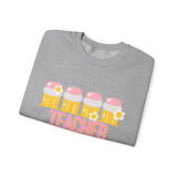 Teacher Pencil Crewneck Sweatshirt | Cute Pink & Yellow Teacher Appreciation Gift