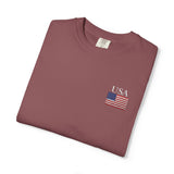 VINTAGE EMBROIDERED USA T SHIRT | UNISEX