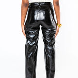 BUDDYLOVE YARA BLACK VEGAN LEATHER PANT