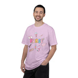 Nurse Cute Icons T-Shirt | Pastel Medical Graphic Tee for Nurses