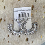 SILVER WING EARRINGS