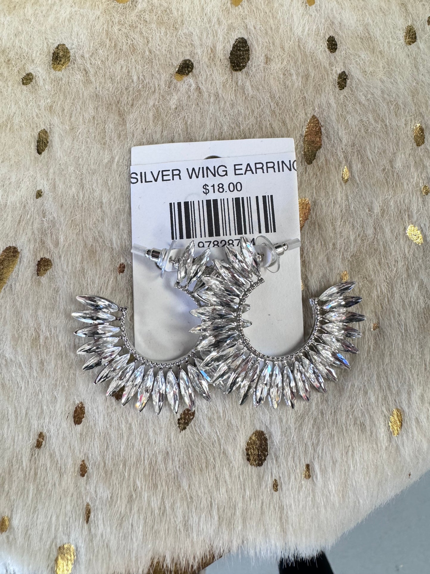 SILVER WING EARRINGS