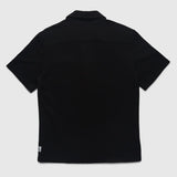 BLACK S/S PIQUE KNIT SHIRT