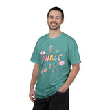 Nurse Cute Icons T-Shirt | Pastel Medical Graphic Tee for Nurses