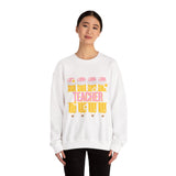 Teacher Pencil Crewneck Sweatshirt | Cute Pink & Yellow Teacher Appreciation Gift