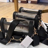 BLACK HORSEBIT CLEAR PURSE