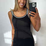 Black Knit Athletic Dress
