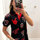 TEXAS TECH SEQUIN LOGO DRESS - BRIANNA CANNON