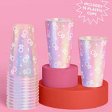 Engaged Era Bling Cups - 16 Plastic 16 Ounce Cups