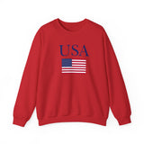 USA Flag Crewneck Sweatshirt - UNISEX