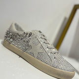 SILVER RHINESTONE SNEAKERS