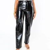 BUDDYLOVE YARA BLACK VEGAN LEATHER PANT