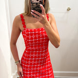 RED HEARTTHROB MINI DRESS