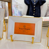 CHAMPAGNE LABEL TRINKET TRAY