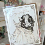 CONGRATULATIONS FORMAL WEDDING CLOTHES CARD