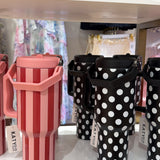 BLACK POLKA DOT TUMBLER
