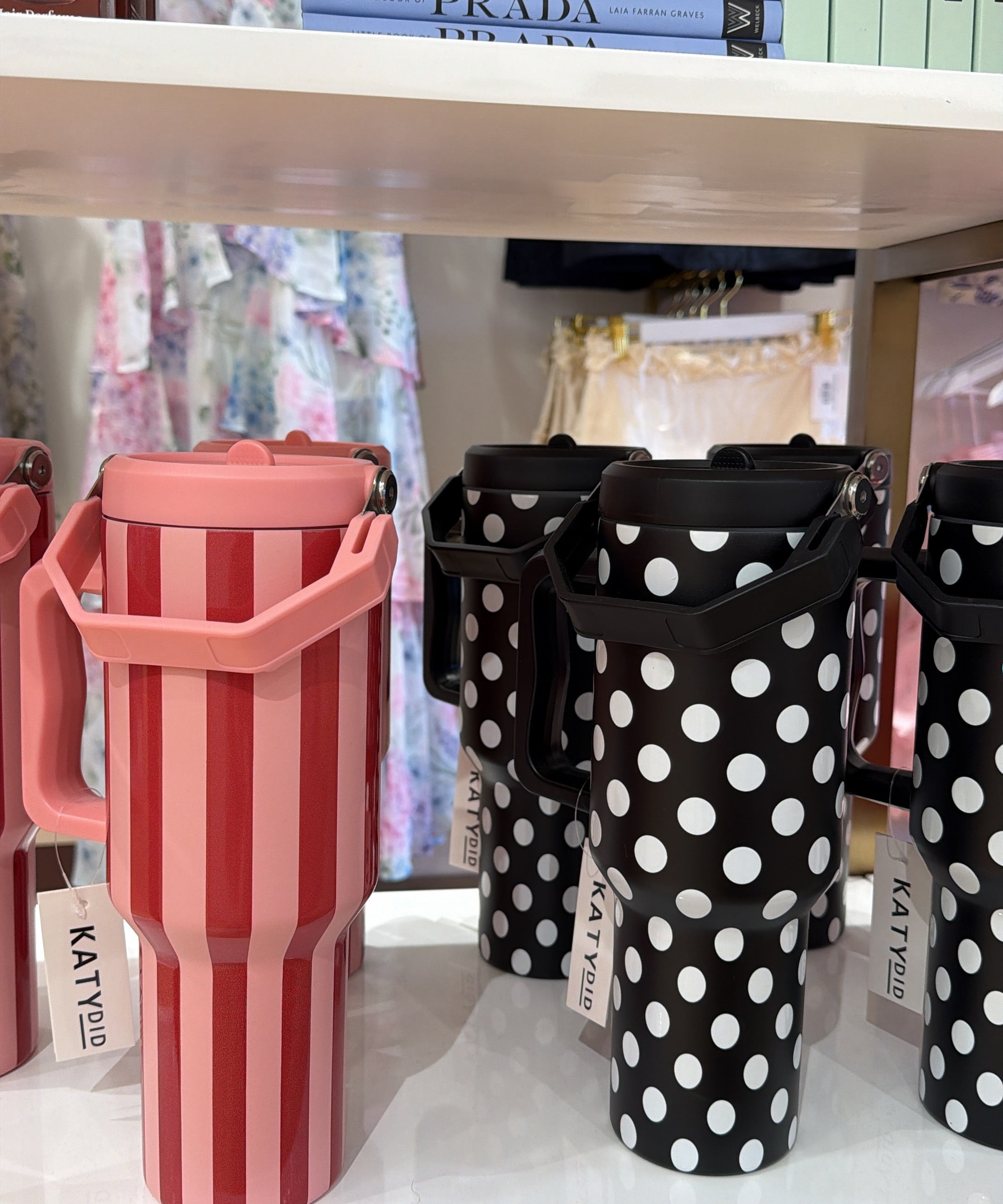 PINK & WINE STRIPED TUMBLER