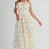 Ivory Lace Detailed Maxi Dress
