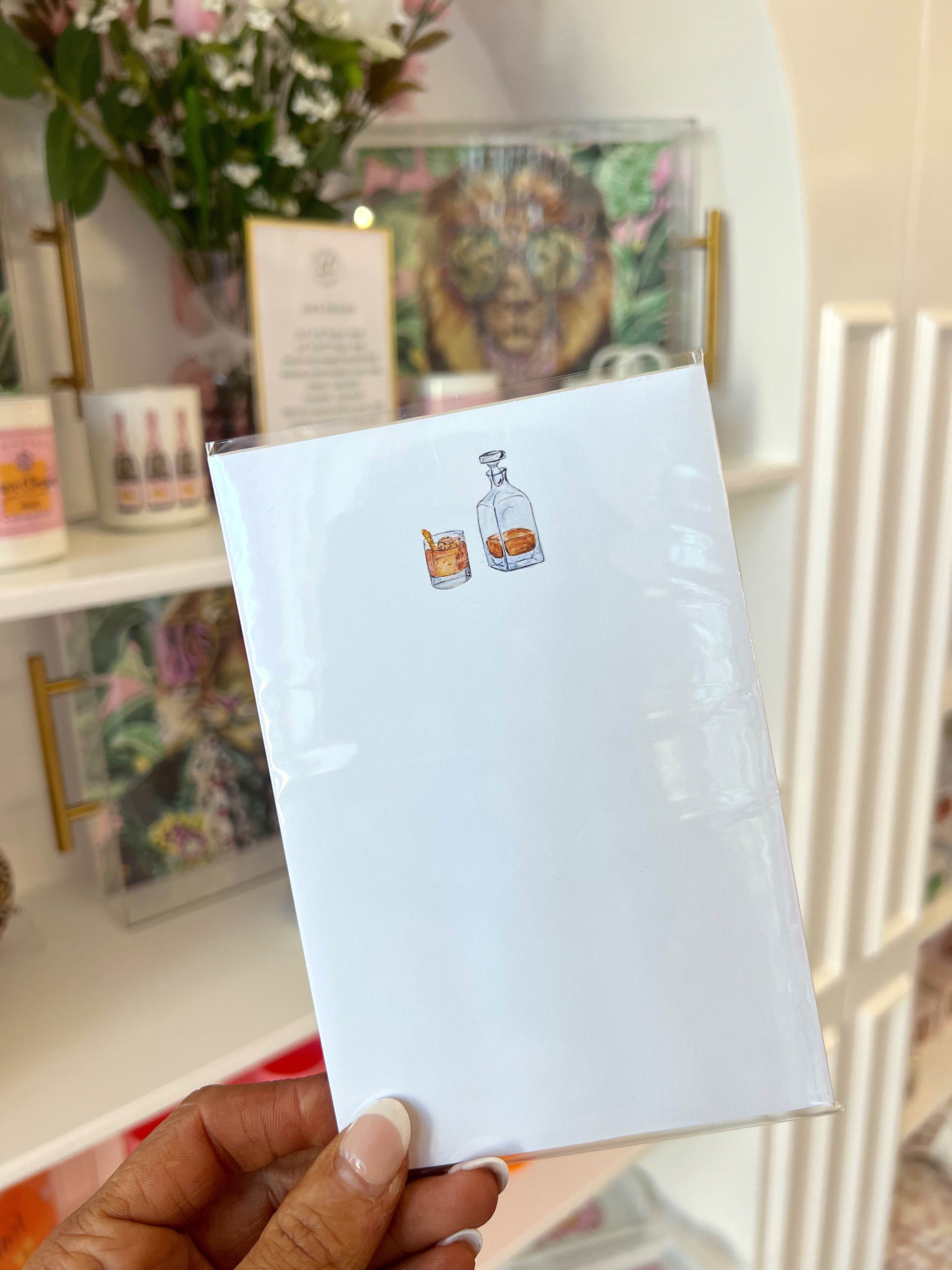 DOUBLED OLD FASHIONED NOTEPAD – Classy and Company
