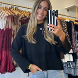 Black London Sweater Top