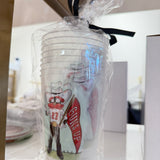 TEXAS TECH FROSTED CUPS - SET OF 8