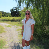 OATMEAL BUTTON UP T SHIRT DRESS