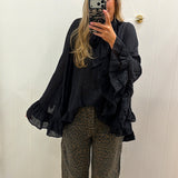 LEOPARD PRINT BARREL JEANS